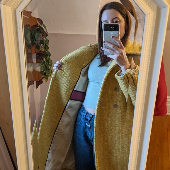 Vintage J Crew Wool Tweed Coat - Picture 11 of 13